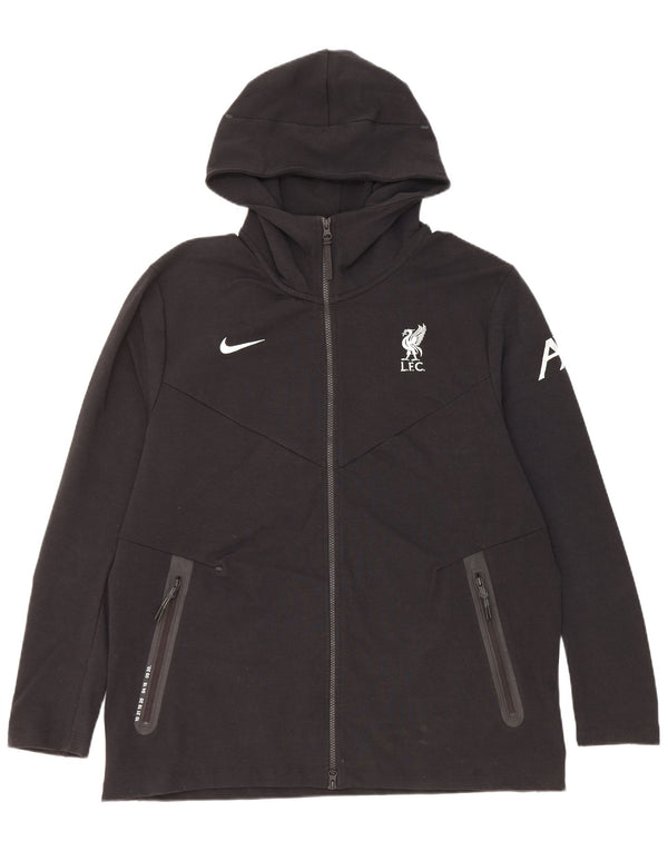 Nike Herren Liverpool Zip Hoodie Pullover XL Schwarz Baumwolle