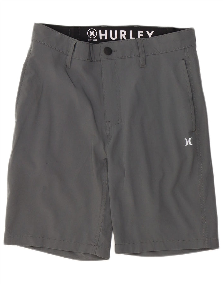HURLEY Herren Chinoshorts W30 Mittelgraues Polyester
