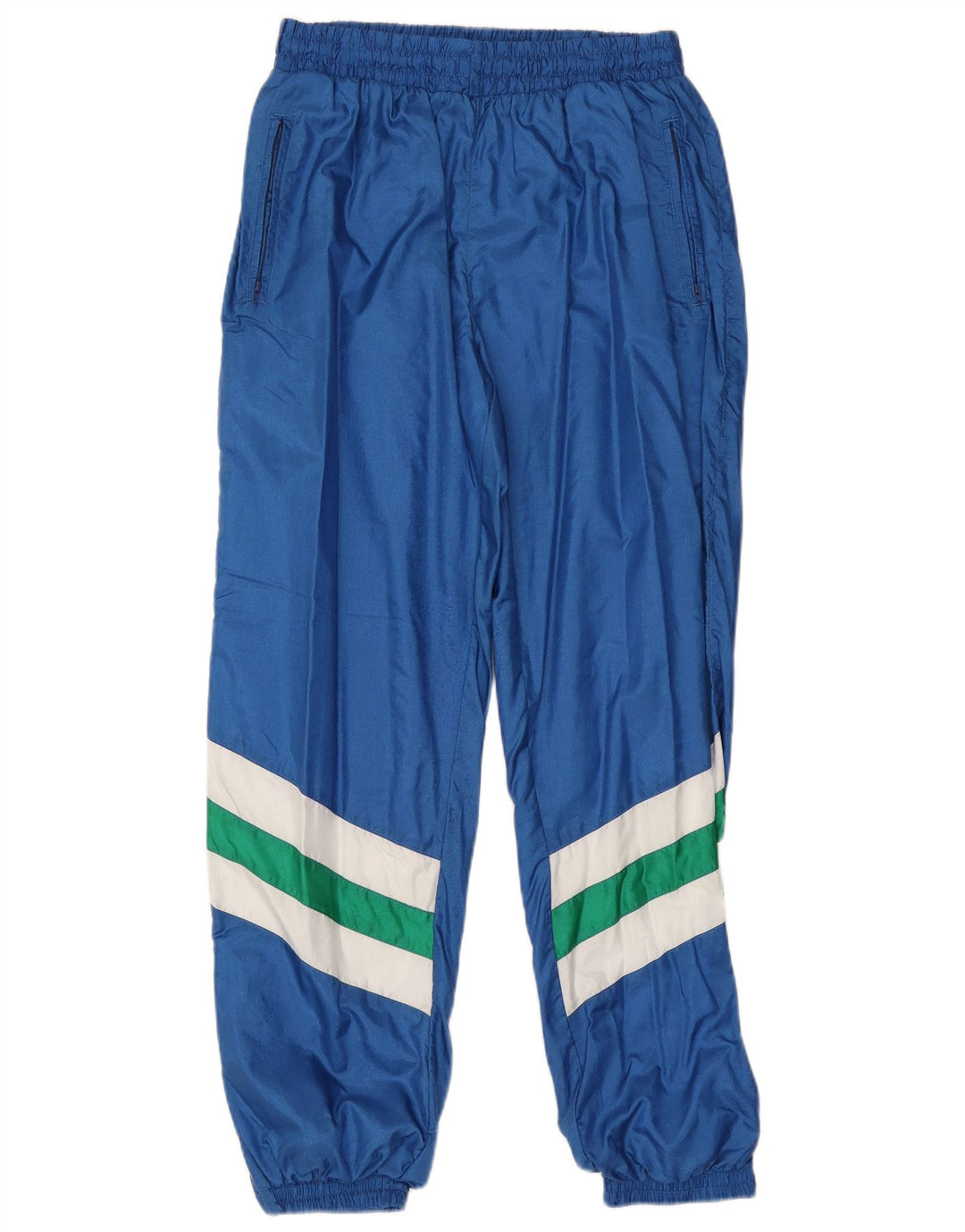 Marcel Clair Herren-Trainingshose, Jogginghose, mittelblau, Farbblock