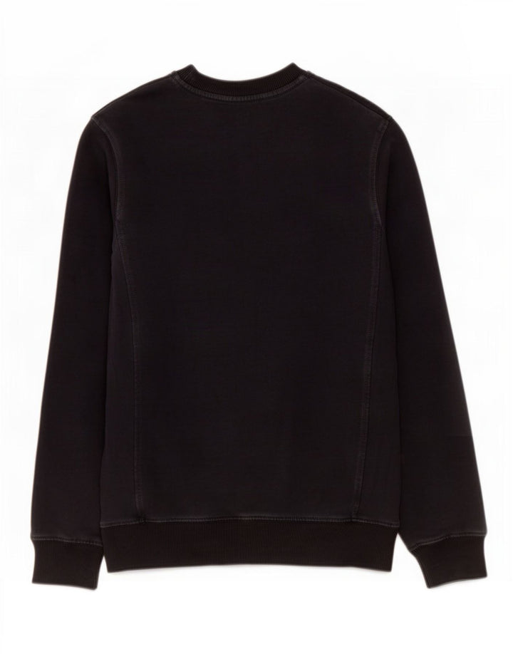 Lee Herren-Sweatshirt mit Grafik, Größe S, schwarze Baumwolle