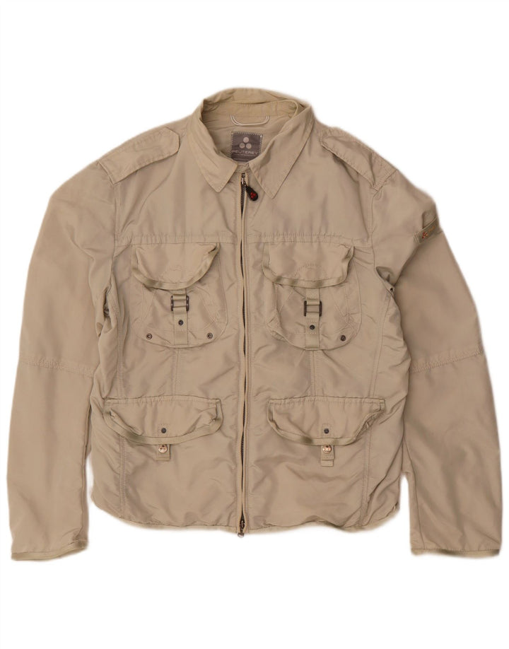 PEUTEREY Herren Utility-Jacke UK 40 Large Beige