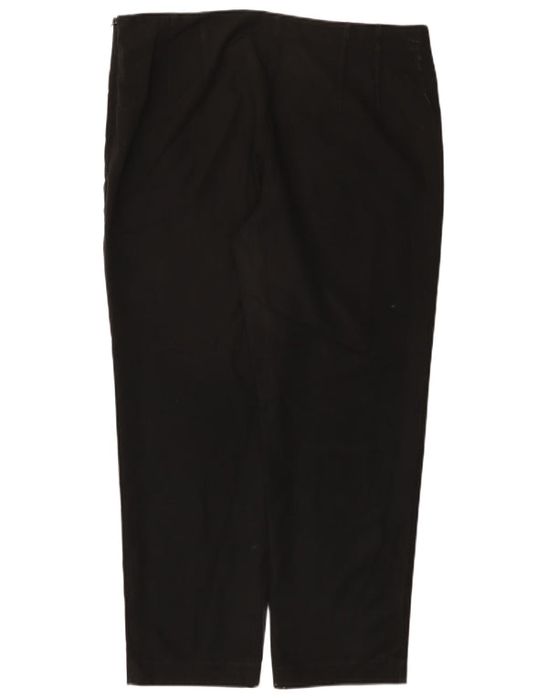 Marks & Spencer Damen Crop Casual Hose UK 16 Large W38 L29 Schwarz