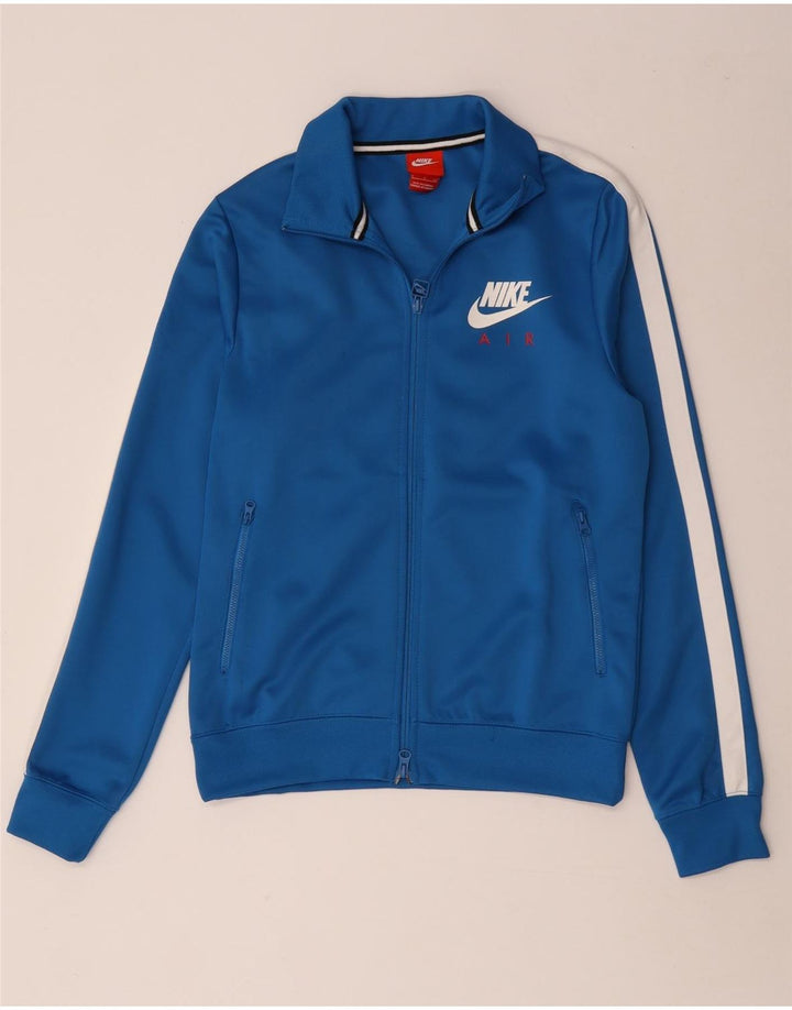 Nike Herren-Trainingsanzug-Oberjacke, kleines blaues Farbblock-Polyester