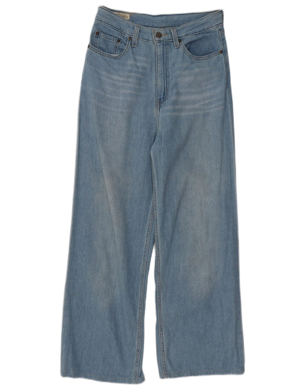 Levi's Damen-Jeans mit hoher Taille und weitem Bein, W28, L26, blaue Baumwolle