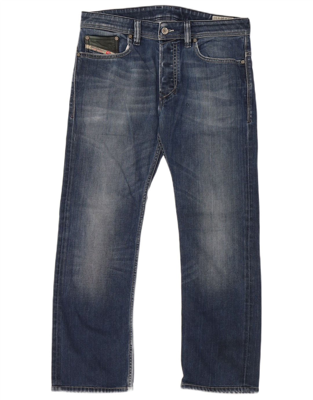 DIESEL Herren Safado Regular Slim Straight Jeans W30 L27 Blaue Baumwolle