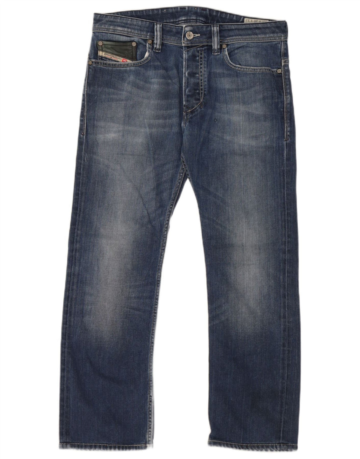 DIESEL Herren Safado Regular Slim Straight Jeans W30 L27 Blaue Baumwolle