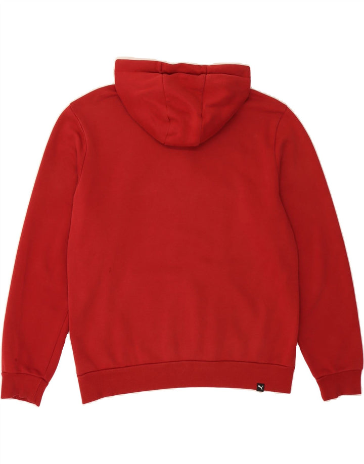 PUMA Mens Graphic Hoodie Jumper Medium Red Cotton Vintage Puma and Second-Hand Puma from Messina Hembry 