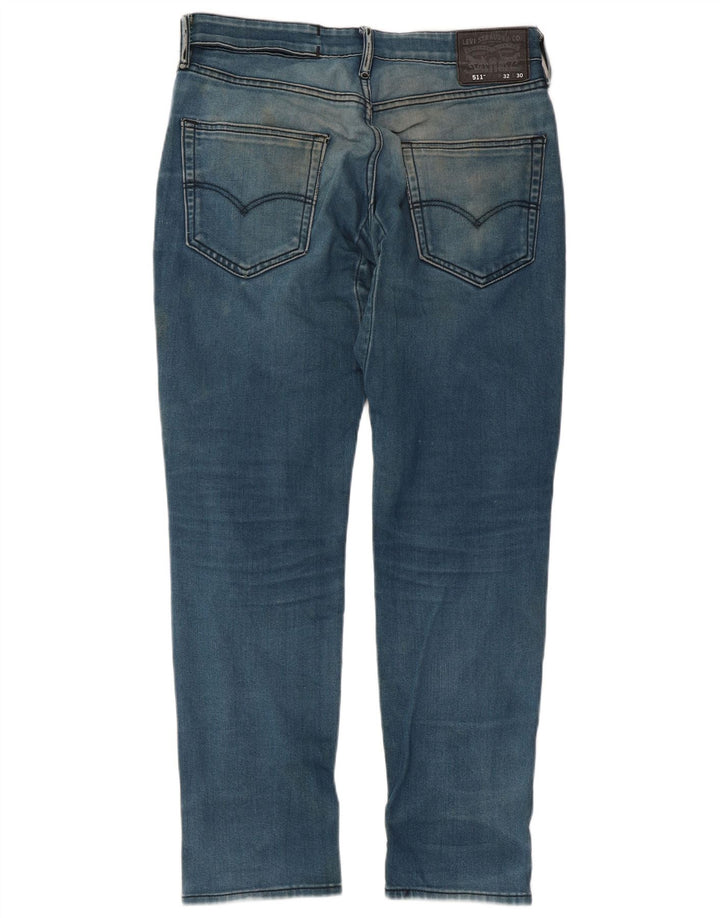 Levi's Herren 511 Slim Jeans W32 L30 Blaue Baumwolle