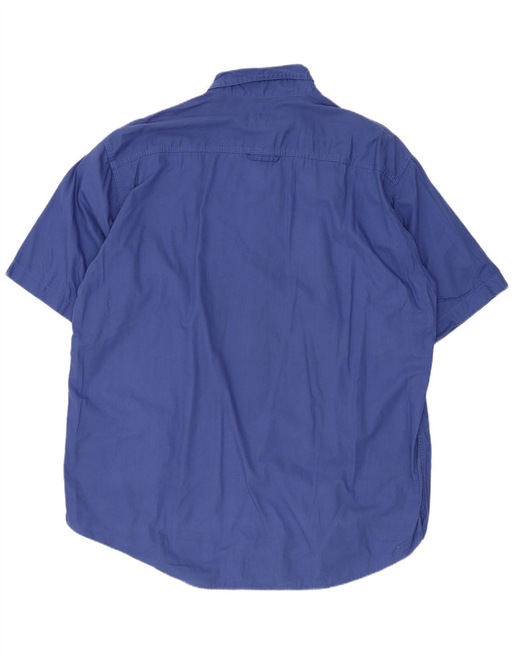 Levi's Herren-Kurzarmhemd, Größe L, Blau