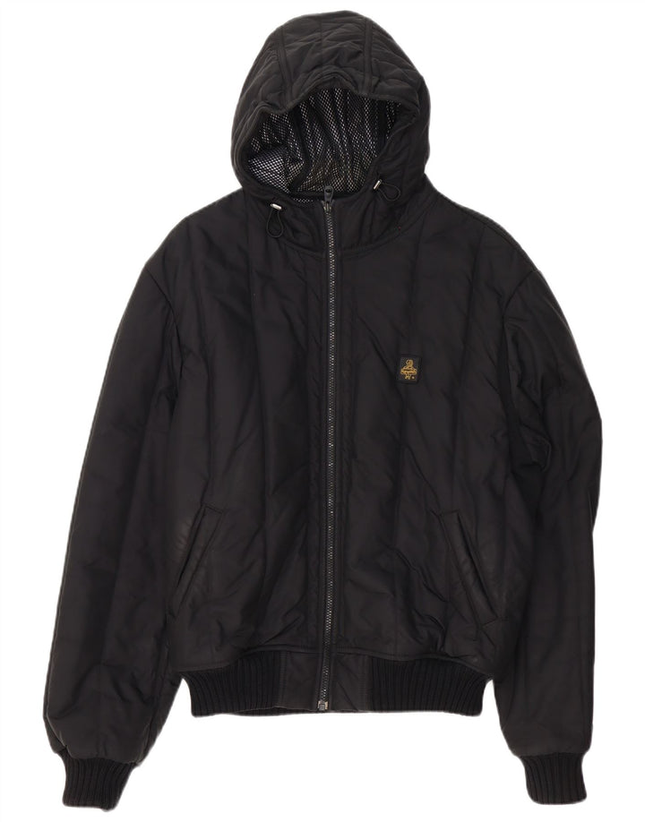 Refrigiwear Herren Sixty Spa Wattierte Jacke mit Kapuze UK 42 XL Schwarz Polyester