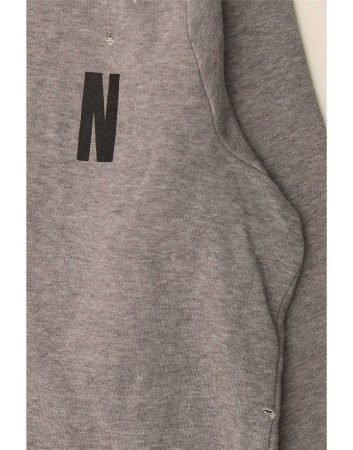 Jordan Herren-Sweatshirt mit Grafik, groß, graue Farbblock-Baumwolle