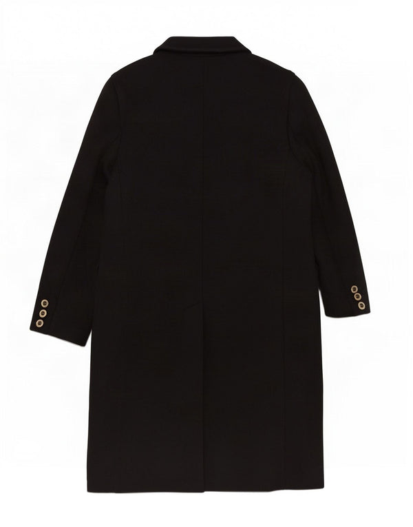 Max Mara Damen Wochenendmantel UK 12 Mittelschwarze Wolle