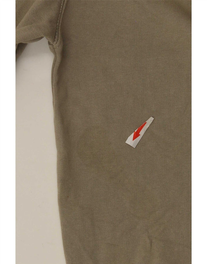 Übergroßer Sweatshirt-Pullover für Damen von Zara, Gr. 10, Größe S, Khaki, Baumwolle