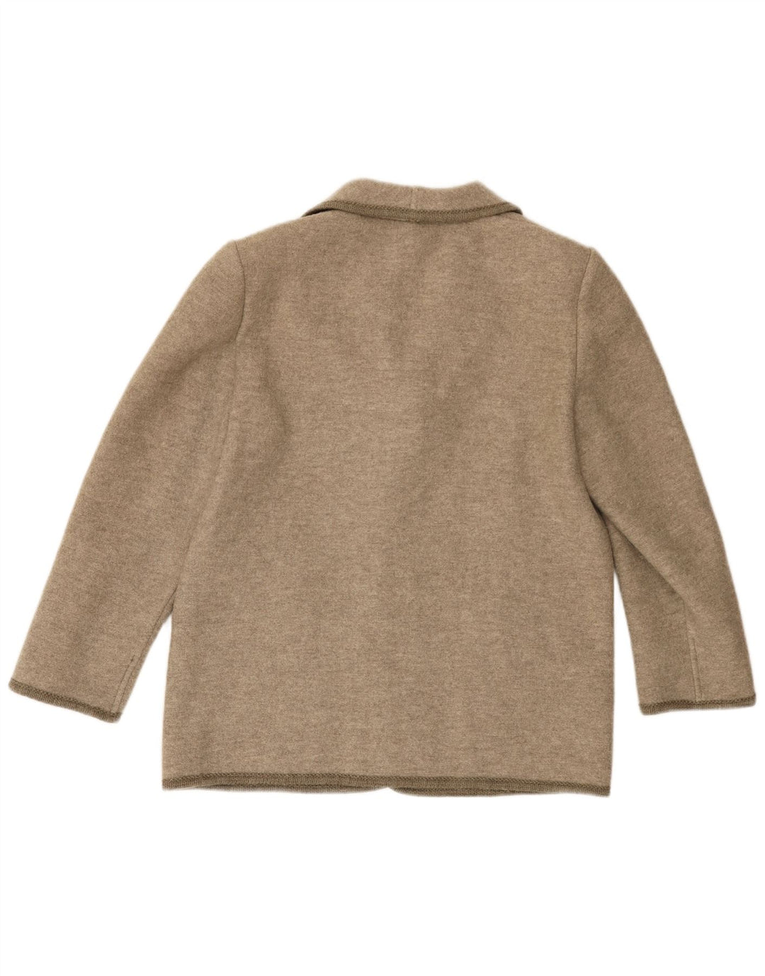 VINTAGE Damen 5-Knopf-Blazerjacke UK 16 Large Beige
