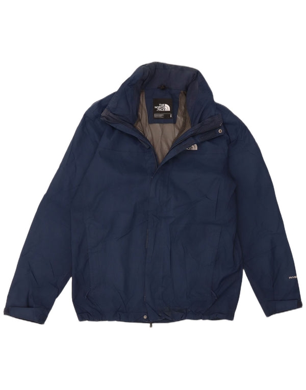 The North Face Herren Hyvent Kapuzen-Regenjacke UK 38 Medium Marineblau