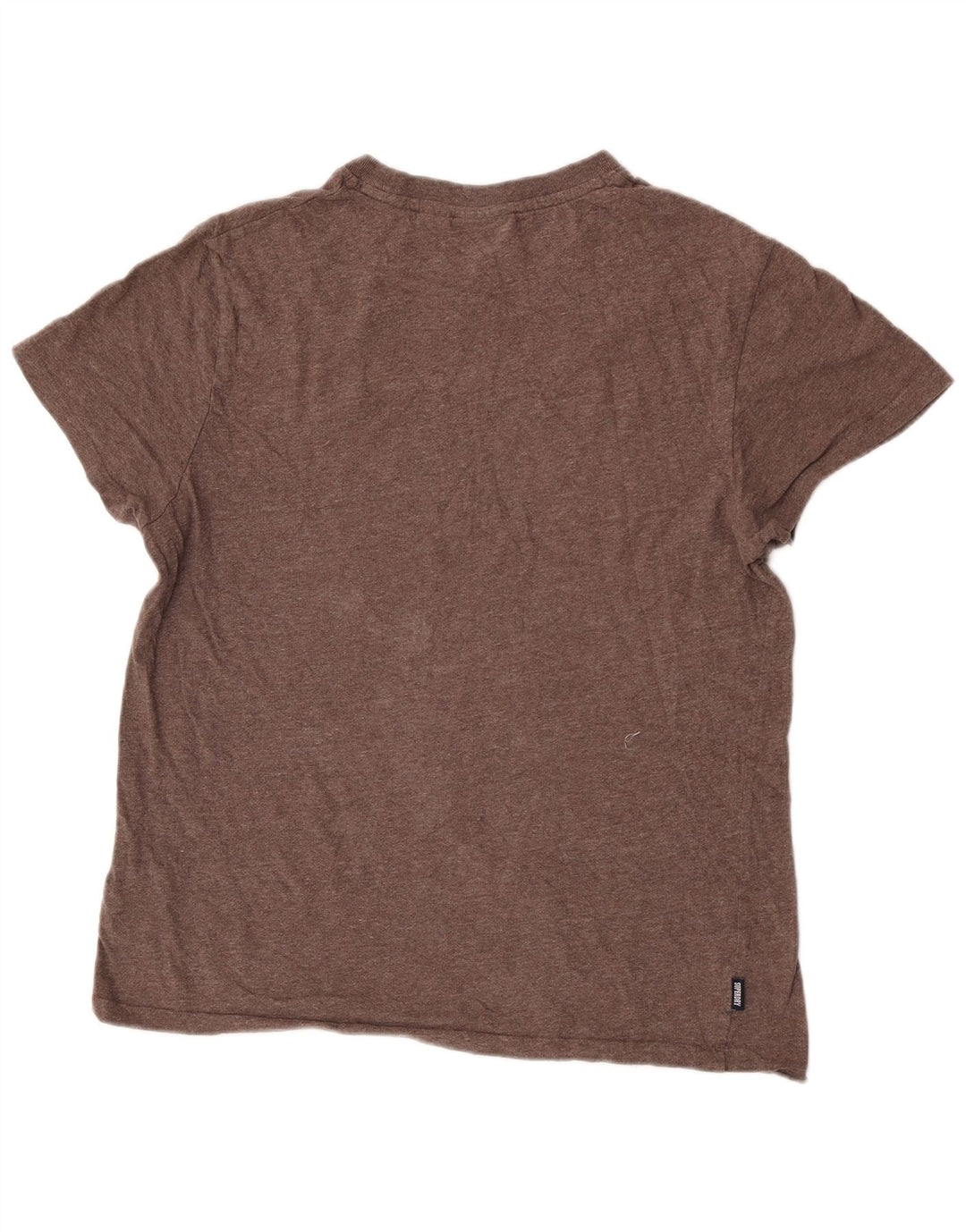 Superdry Herren T-Shirt Top XL Braun Baumwolle