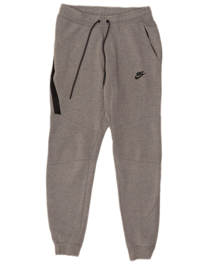 Nike Herren-Trainingshose, Jogginghose, Größe S, grau gefleckte Baumwolle
