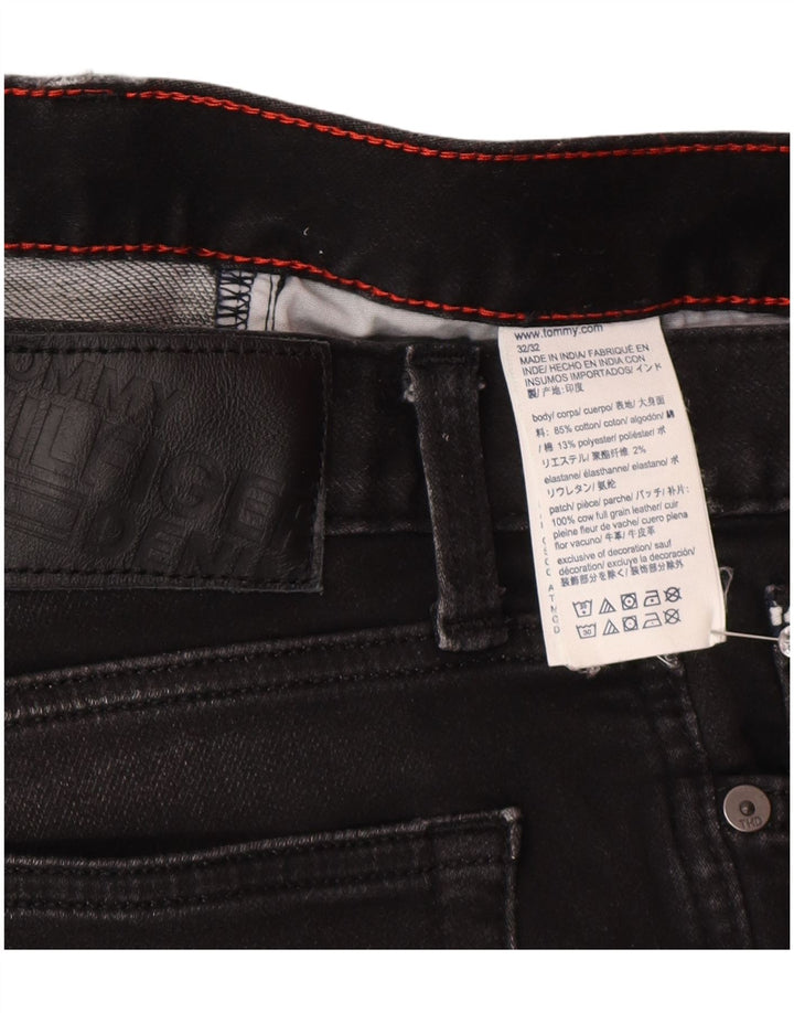 Tommy Hilfiger Herren Skinny Jeans W32 L32 Graue Baumwolle