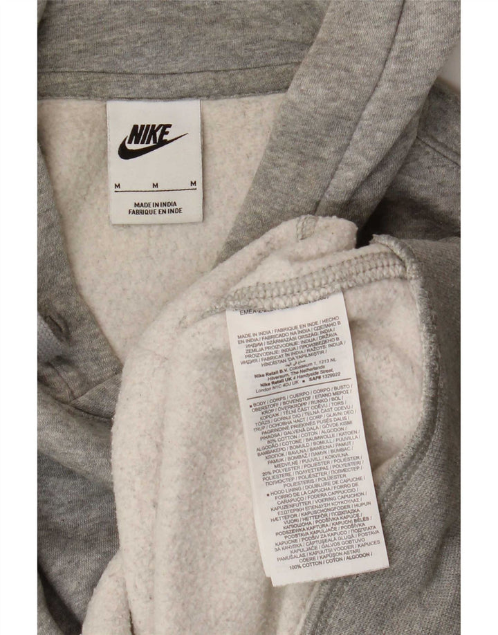 Nike Herren-Kapuzenpullover aus mittelgrau gefleckter Baumwolle