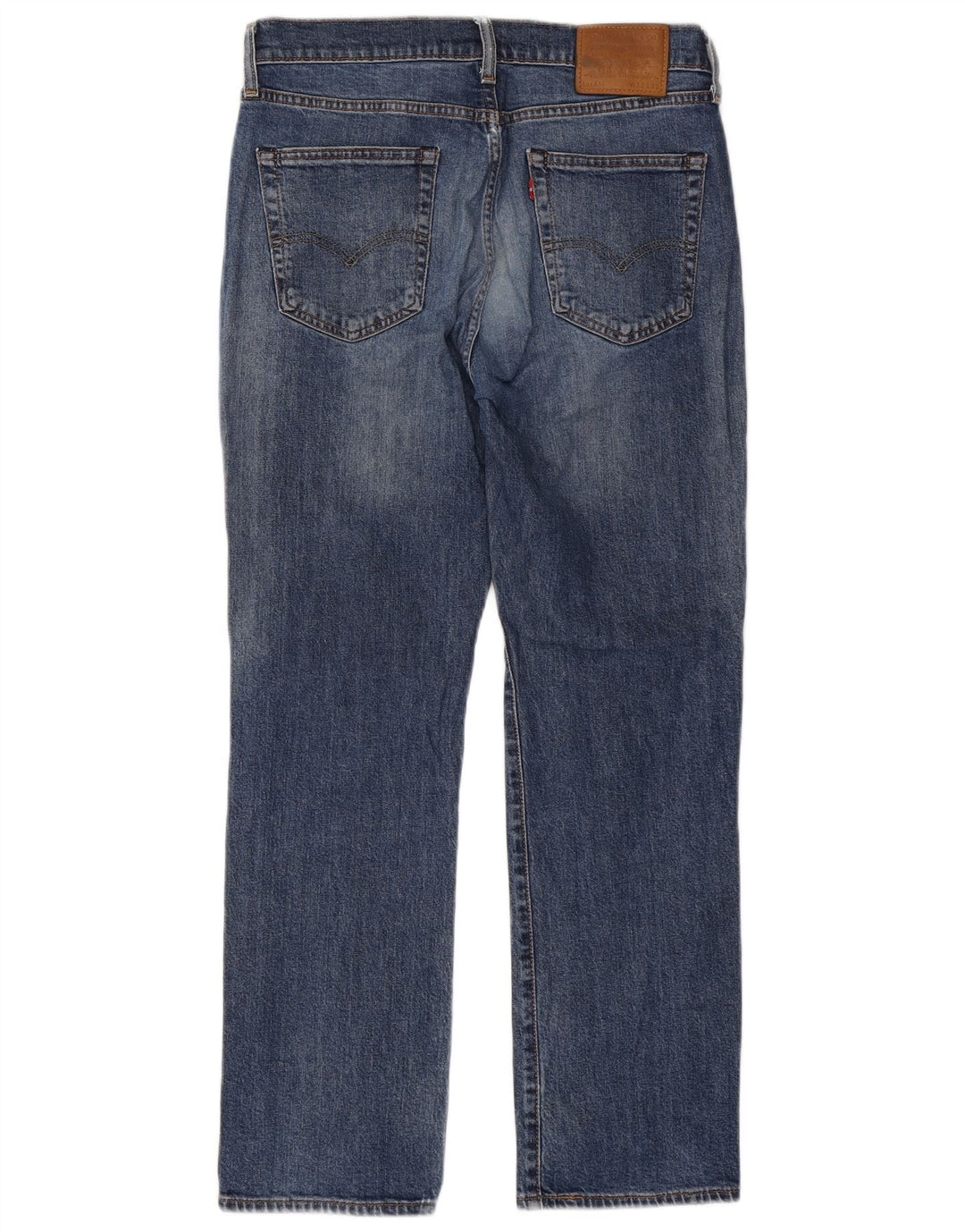 Levi's Herren 514 Distressed Straight Jeans W32 L30 Blaue Baumwolle