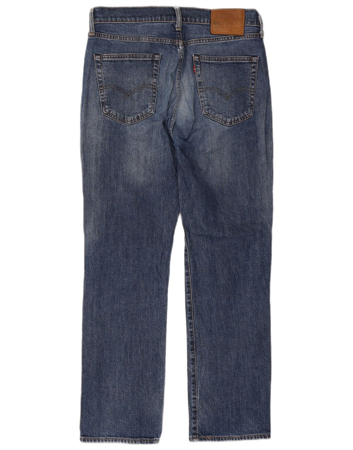 Levi's Herren 514 Distressed Straight Jeans W32 L30 Blaue Baumwolle