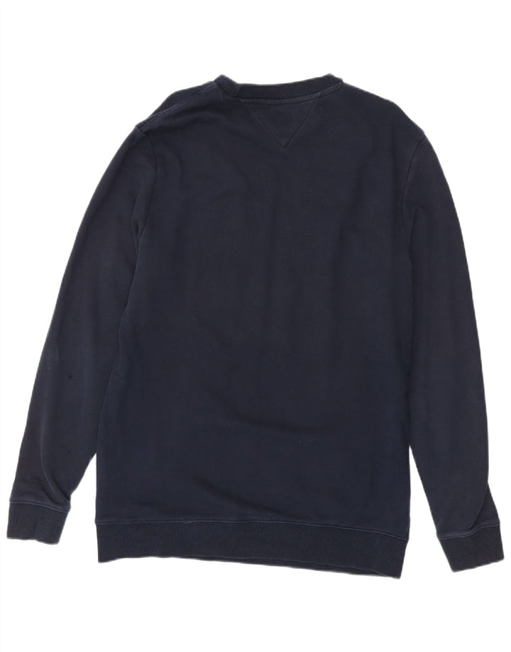 Tommy Hilfiger Herren-Sweatshirt-Pullover, groß, marineblau, Baumwolle