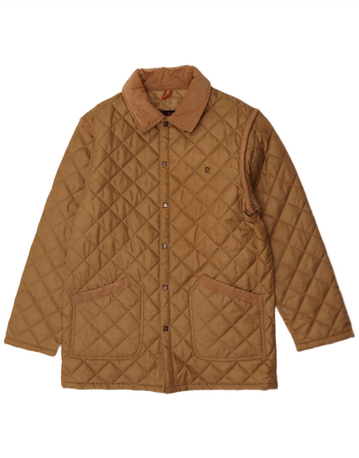 Pierre Cardin Herren Steppjacke UK 40 Large Beige Polyester