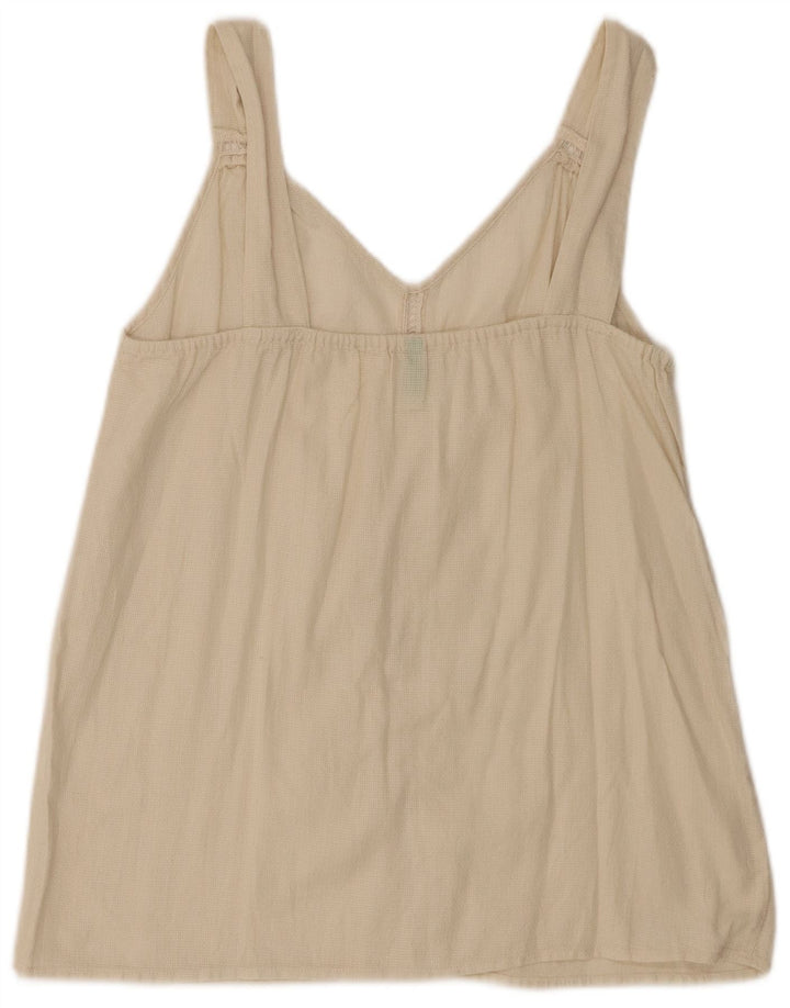 Benetton Damen Cami Top UK 12 Medium Off White