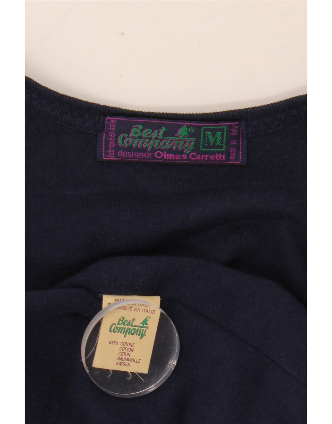 BEST COMPANY Damen Crop Cardigan Top UK 14 Mittel Marineblau Blumenmuster