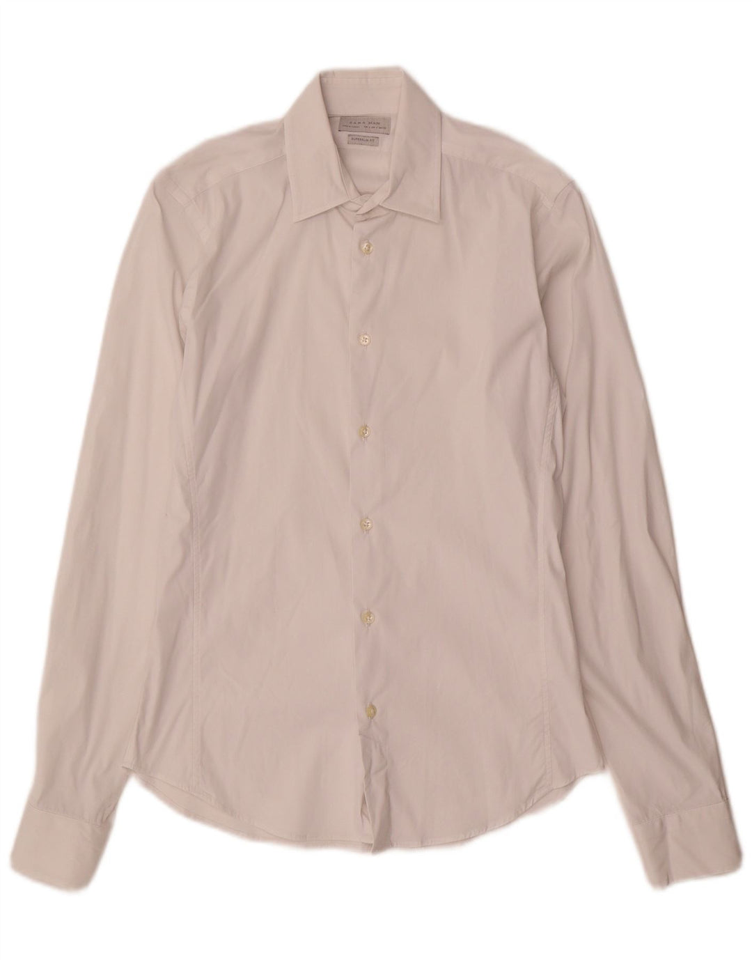 Zara Herren Super Slim Fit Hemd Small Weiß
