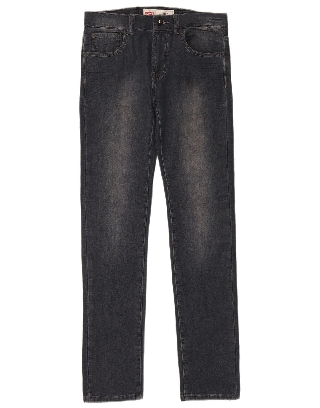 LEVI'S 510 Skinny Jeans für Mädchen, 13–14 Jahre, W30 L30, schwarze Baumwolle