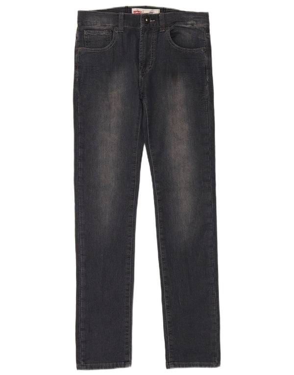 LEVI'S 510 Skinny Jeans für Mädchen, 13–14 Jahre, W30 L30, schwarze Baumwolle