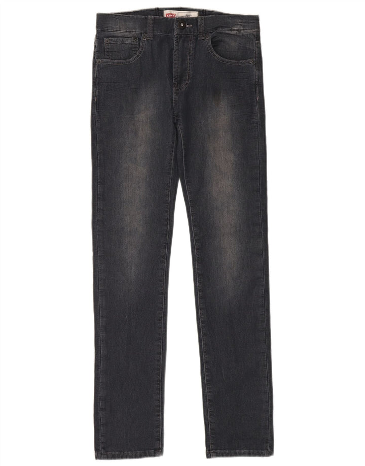 LEVI'S 510 Skinny Jeans für Mädchen, 13–14 Jahre, W30 L30, schwarze Baumwolle