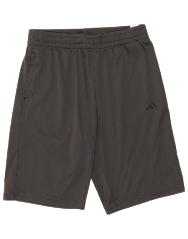 Adidas Sportshorts für Jungen, 13–14 Jahre, graues Polyester