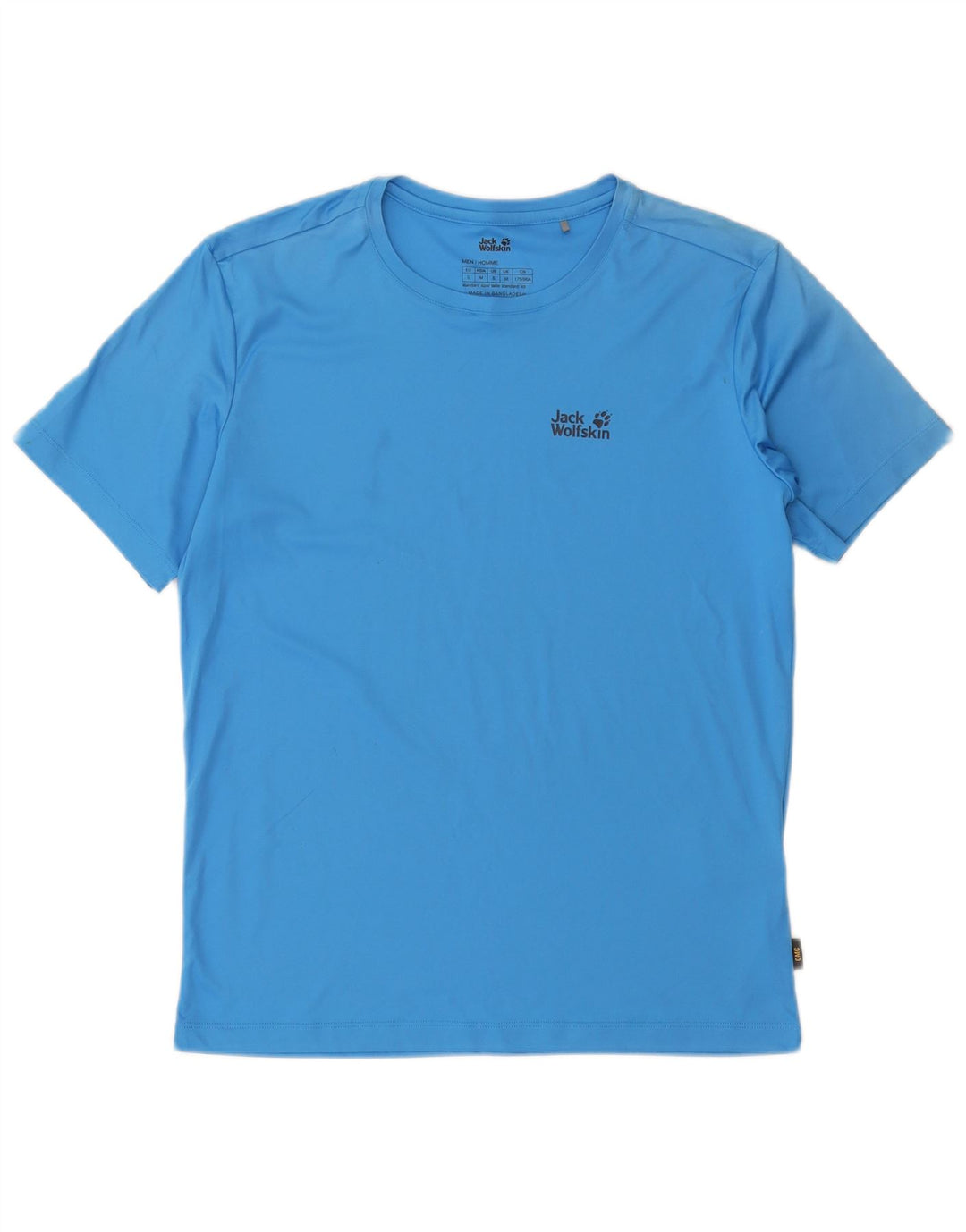 Jack Wolfskin Herren T-Shirt Top UK 38 Small Blau Polyester