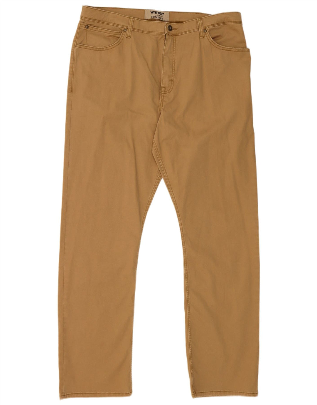Wrangler Herren gerade Cargohose W38 L32 Beige Baumwolle