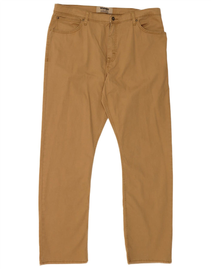 Wrangler Herren gerade Cargohose W38 L32 Beige Baumwolle