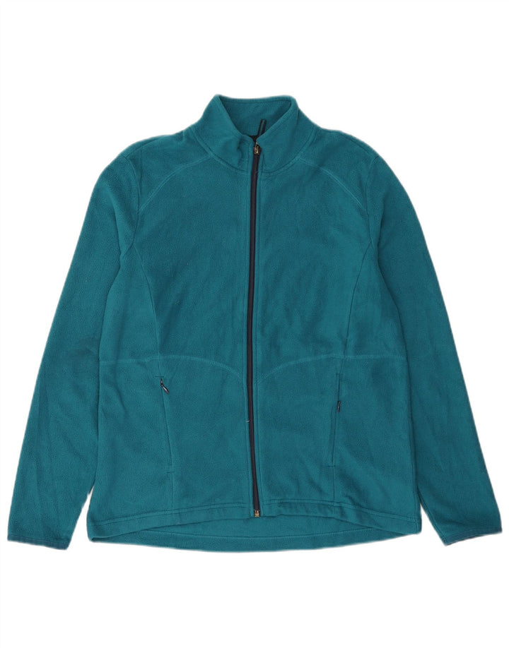 Marks & Spencer Damen Fleecejacke UK 14 Large Blau Polyester