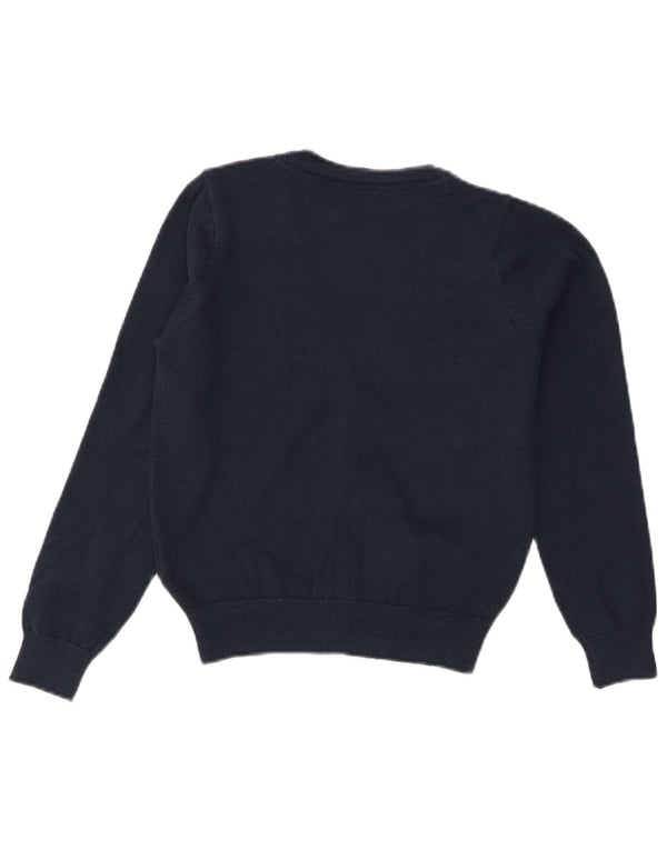 Marks & Spencer Strickjacke für Mädchen, 8–9 Jahre, marineblaue Baumwolle
