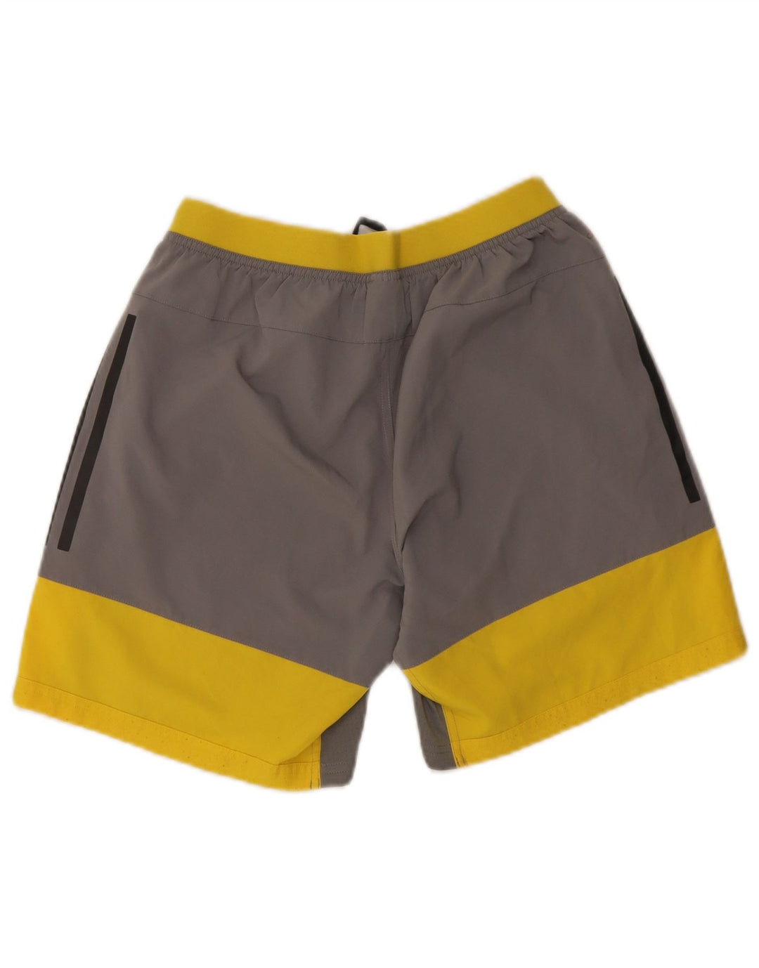 Adidas Herren-Sportshorts, klein, graues Colourblock-Polyester