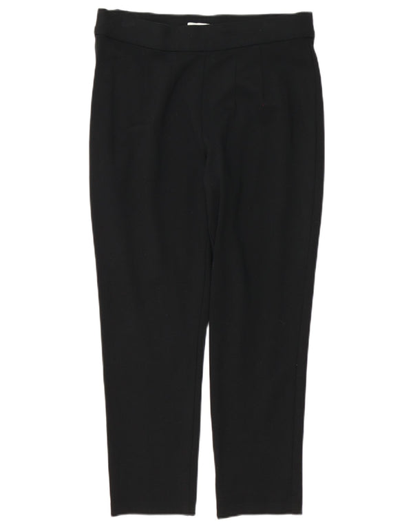 Marks & Spencer Damen Slim Cropped-Hose UK 12 Medium W30 L24 Schwarz