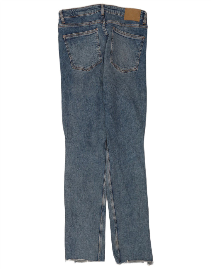 Zara Damen Distressed Slim Jeans EU 40 Medium W30 L31 Blaue Baumwolle
