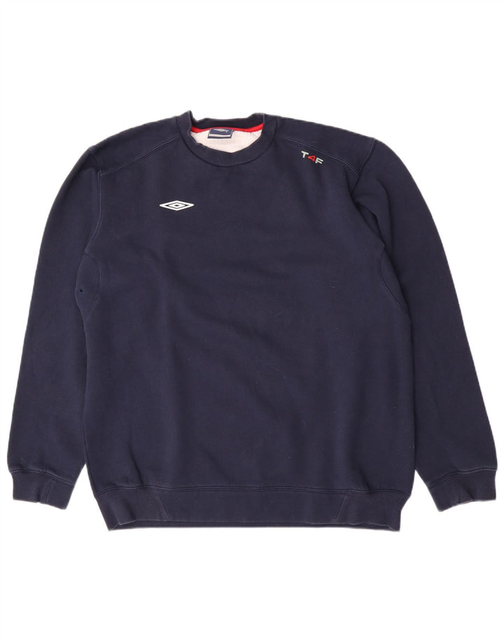 Umbro Herren Sweatshirt Pullover Large Marineblau