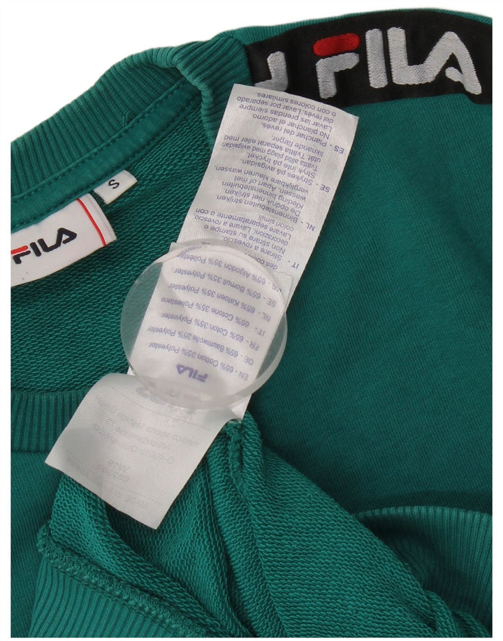 Fila Herren Grafik-Sweatshirt-Pullover, klein, grüne Baumwolle
