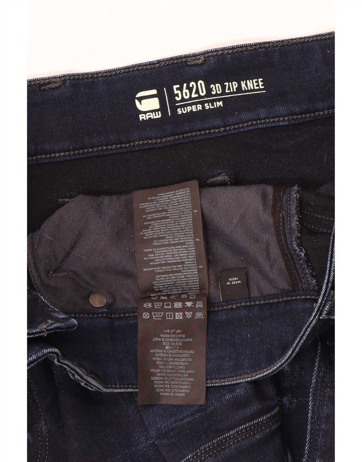 G-Star Herren Super Slim Jeans W30 L34 Marineblau Baumwolle