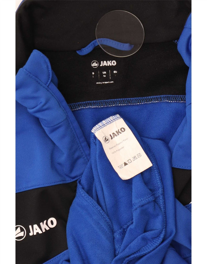 Jako Herren-Trainingsanzugoberteil mit Grafik, Mittelblaues Farbblock-Polyester