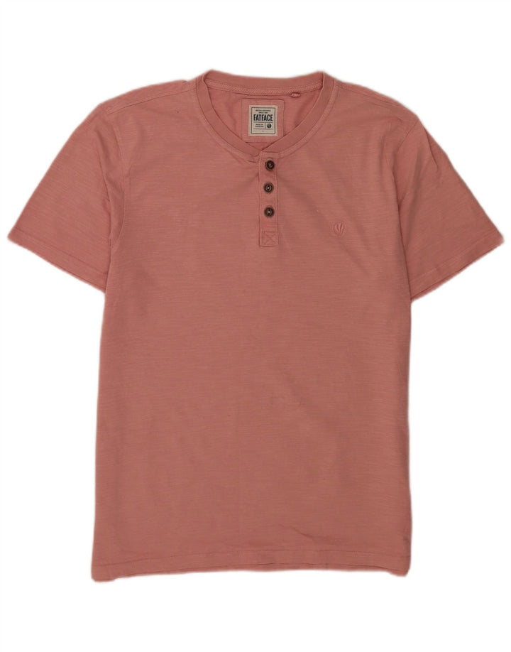 Fat Face Herren T-Shirt Top Large Rosa Baumwolle