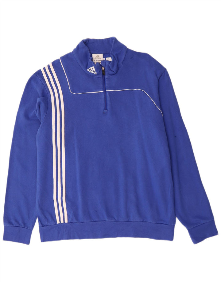 ADIDAS Herren-Sweatshirt mit Reißverschluss, UK 48/50 XL, Blau