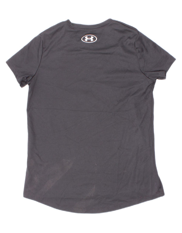 Under Armour Jungen-T-Shirt mit Grafik, 7–8 Jahre, Größe S, Grau, Polyester