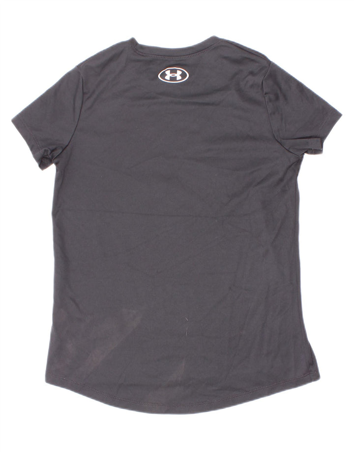 Under Armour Jungen-T-Shirt mit Grafik, 7–8 Jahre, Größe S, Grau, Polyester